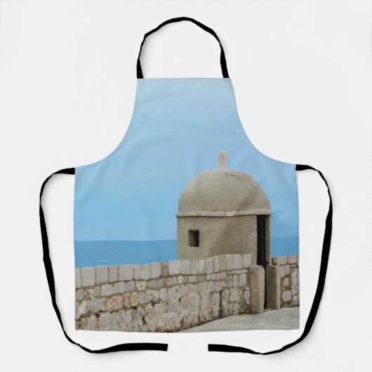 ドゥブロヴニク市絵画の壁の水彩色 エプロン (正面)