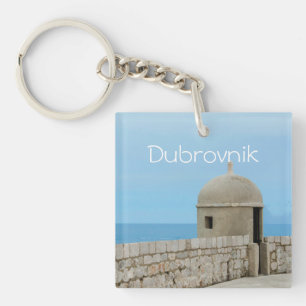 ドゥブロヴニク市絵画の壁の水彩色 キーホルダー