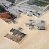 ドゥブロヴニク旧市街の屋根と壁 – クロアチア ジグソーパズル (側面)