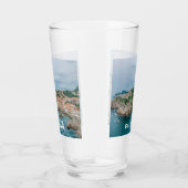 ドゥブロヴニク港とシティセンターガラス タンブラーグラス (右)