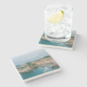 ドゥブロヴニク港とシティセンター ストーンコースター (横)