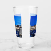 ドゥブロヴニク港と壁が夜にライトアップ タンブラーグラス (左)