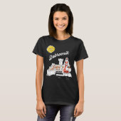 ドゥブロヴニク クロアチア 要塞 白 赤 旅行 Tシャツ (正面フル)
