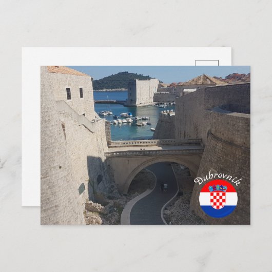 ドゥブロヴニク |クロアチア | Hrvatska |アドリア海 ポストカード (正面/裏面)