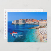 ドゥブロヴニク |クロアチア | Hrvatska |アドリア海 ポストカード (正面/裏面)