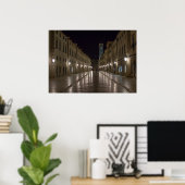 ドゥブロヴニクCroatia at Night ポスター (ホームオフィス)