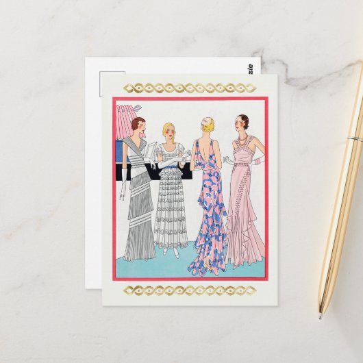 ドゥプーイ・マグニンの4人の女性 ポストカード (正面/裏面インサイチュ)