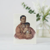 ドゥホンゴ(Do-Hon-Go), オセージ族の女性 ポストカード (スタンド正面)