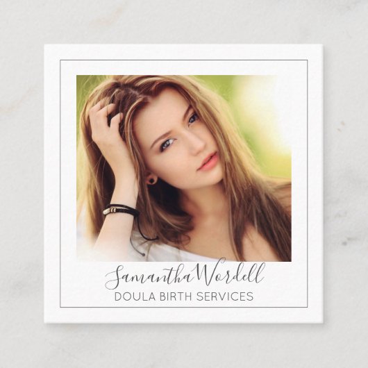 ドゥラカスタムフォト名刺 スクエア名刺 (正面)