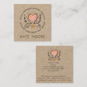 ドゥラクラフトお洒落誕生コーチ スクエア名刺 (正面/裏面)