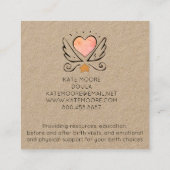 ドゥラクラフトお洒落誕生コーチ スクエア名刺 (裏面)