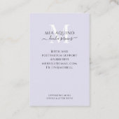 ドゥラサービスムーンアンドスターズビジネスカード 名刺 (裏面)