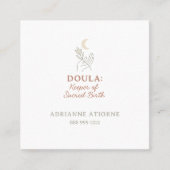 ドゥラシンプルエレガントミニマル スクエア名刺 (正面)