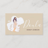 ドゥラシンプルミニマルクリーンパステルリラックスカム 名刺 (正面)