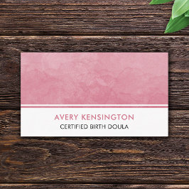 ドゥラバチスナース誕生コーチピンクウォーター色 名刺