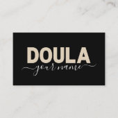 ドゥラバビザーニュートラルベージュパステルブラウンミニマル 名刺 (正面)