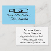 ドゥラブルー妊娠と呼ぶ時が 名刺 (正面/裏面)