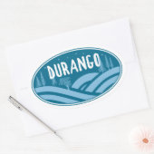 ドゥランゴコロラドアウトドア 楕円形シール (封筒)