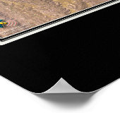 ドゥランゴコロラド宇宙衛星地図 ポスター (角)