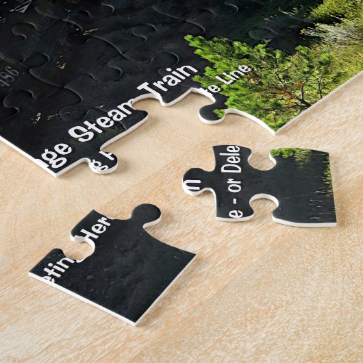 ドゥランゴヴィンテージ蒸気列車 – 名前の追加 ジグソーパズル (側面)