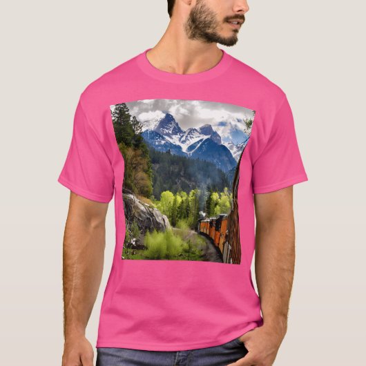 ドゥランゴ・シルバートン鉄道に乗っている Tシャツ (正面)