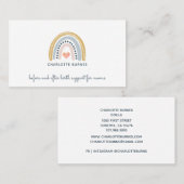 ドゥラ助産師誕生コーチウォーターカラーレインボー 名刺 (正面/裏面)