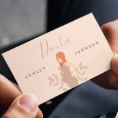 ドゥラ助産師誕生コーチニュートラルパステル妊娠 名刺