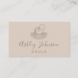 ドゥラ助産師誕生コーチボエレガントホフローラベビー 名刺