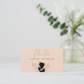 ドゥラ助産師誕生コーチ妊娠女性アーストーン 名刺 (スタンド正面)