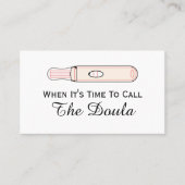 ドゥラ妊娠と呼ぶ時が 名刺 (正面)