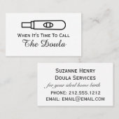 ドゥラ妊娠と呼ぶ時が 名刺 (正面/裏面)