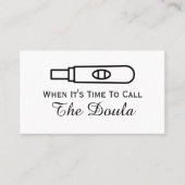 ドゥラ妊娠と呼ぶ時が 名刺 (正面)