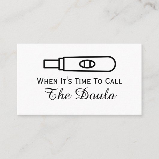 ドゥラ妊娠と呼ぶ時が 名刺 (正面)