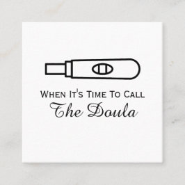 ドゥラ妊娠を呼びシンプル出す時間 スクエア名刺