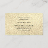 ドゥラ妊娠ナース助産師誕生コーチ金ゴールド 名刺 (裏面)