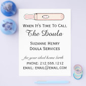 ドゥラ妊娠誕生サービスを呼ぶ時間 チラシ (シングル)