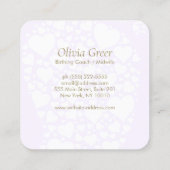 ドゥラ誕生コーチポストナタルナースベビー足 スクエア名刺 (裏面)