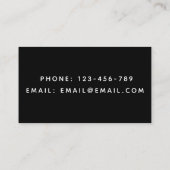 ドゥラ誕生コーチ助産師書道白黒 名刺 (裏面)