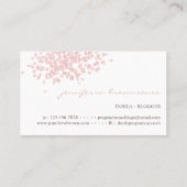 ドゥラ誕生コーチ妊娠シンプルピンク 名刺 (裏面)