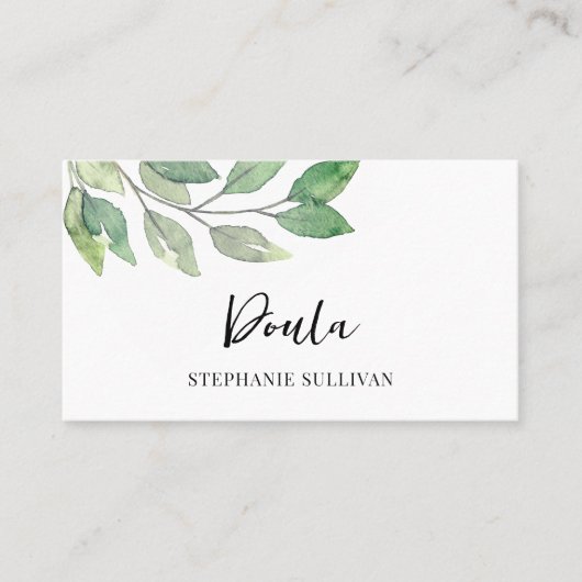 ドゥラ誕生コーチ 名刺 (正面)