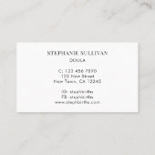 ドゥラ誕生コーチ 名刺 (裏面)