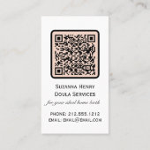 ドゥラ誕生パルタムボホ妊娠コーチ 名刺 (裏面)