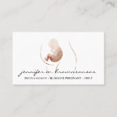 ドゥラ誕生水の色の妊娠ベビー 生まれたばかりの 名刺 (正面)