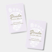 ドゥラ・バーティン |ポストパルタムコーチベビー足 バッジ (表裏)