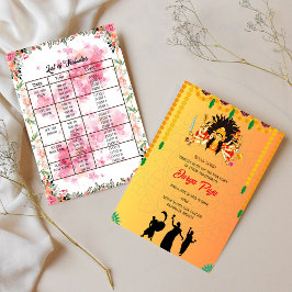 ドゥルガプジャナブラトリベンガルフローライベントリスト 招待状