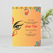 ドゥルガプジャナブラトリベンガルフローライベントリスト 招待状 (スタンド正面)