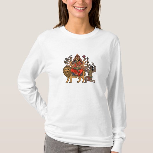 ドゥルガー女神 Tシャツ (正面)
