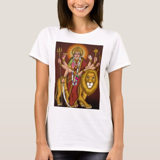 ドゥルガー女神 Tシャツ (正面)