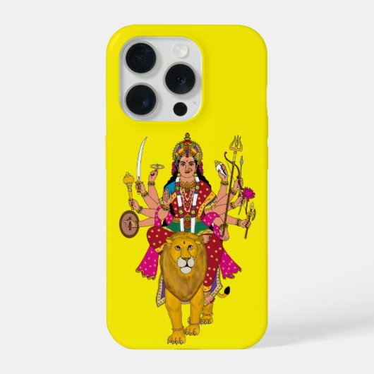 ドゥルガ女神のスマホケース iPhoneケース (裏面)
