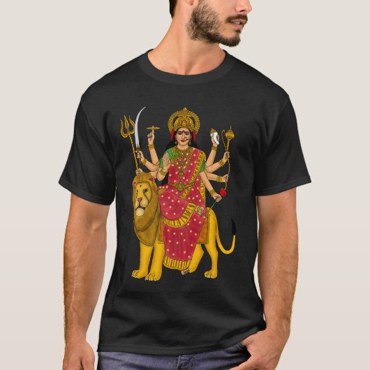ドゥルガ女神Tシャツ Tシャツ (正面)